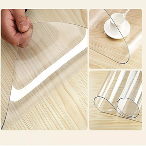 Nhà cung cấp Trung Quốc nhà máy Bán buôn giá pha lê rõ ràng minh bạch in PVC nhựa Khăn trải bàn CuộN - Product Image 3