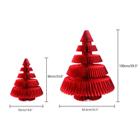 Arbre de Noël en carton écologique personnalisé, pliable en 3D, réutilisable, gain de place, pour intérieur et extérieur, pour Thanksgiving et les fêtes