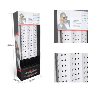 Vierzijdige Pos Cardbopard Brillen Display Plank, Brillen Display Stand