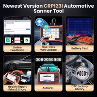 Herramienta de Diagnóstico de Sistemas CRP123i V2.0 4 para Todos los Coches, Escáner OBD2 con 3 Funciones de Reinicio y Prueba de Batería, Actualizaciones Gratuitas de por Vida