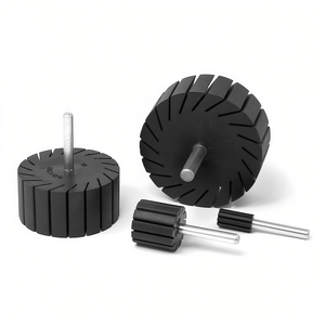 Supports de manchon pour tampons de polissage avec tige métallique et poignée en caoutchouc, diamètre 60 mm - Product Image 2