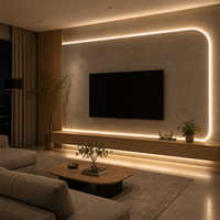 Bande lumineuse LED 220V AC IP68 sans points, flexible et linéaire pour chambre, armoire, placard, éclairage intérieur