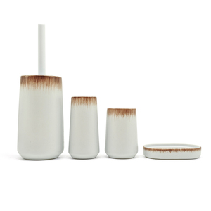 현대 유럽 스타일 가정용 4PC 세라믹 선물 욕실 액세서리 세트 세라믹 욕실 홈 장식 욕실 - Product Image 1