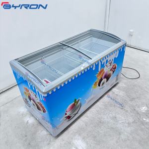 Vitrine Réfrigérée à Glace Coulissante avec Plateau en Verre pour Grand Magasin et Centre Commercial - Product Image 4