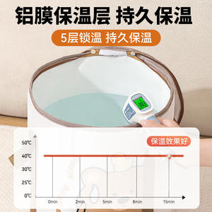 Bañera Plegable para Pies, Aislada, Profunda, Redonda, de Nailon, para Uso Doméstico, Bolsa para Baño de Pies para Adultos - Product Image 5