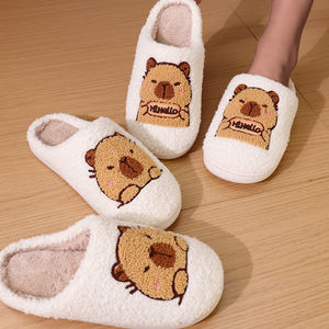 Nouvelles pantoufles en fourrure pour femmes avec semelle TPR de qualité supérieure, doublure en peluche, pantoufles d'intérieur pour femmes de qualité supérieure - Product Image 3