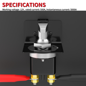 12V 500A isolator chuyển đổi pin không thấm nước pin cắt chuyển đổi Heavy Duty kim loại Pin giết chuyển đổi cho xe với khóa - Product Image 2
