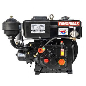 Moteur diesel monocylindre 4 temps refroidi par eau Yangrmax ZR175 à démarrage manuel, 6 CV, 1,0 L, avec roulement de pompe, garantie 1 an - Product Image 1