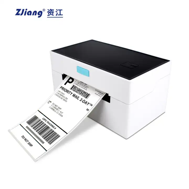 Thermal Shipping Label Printer 80mm 3inch Black and White Barcode Printer Thermal Printer USB and BT