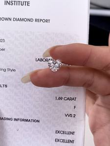 ハート型ラボ製ダイヤモンド全サイズDEF VS + CVDルースハートカットダイヤモンド1ct-5ctハート手作りダイヤモンド - Product Image 2