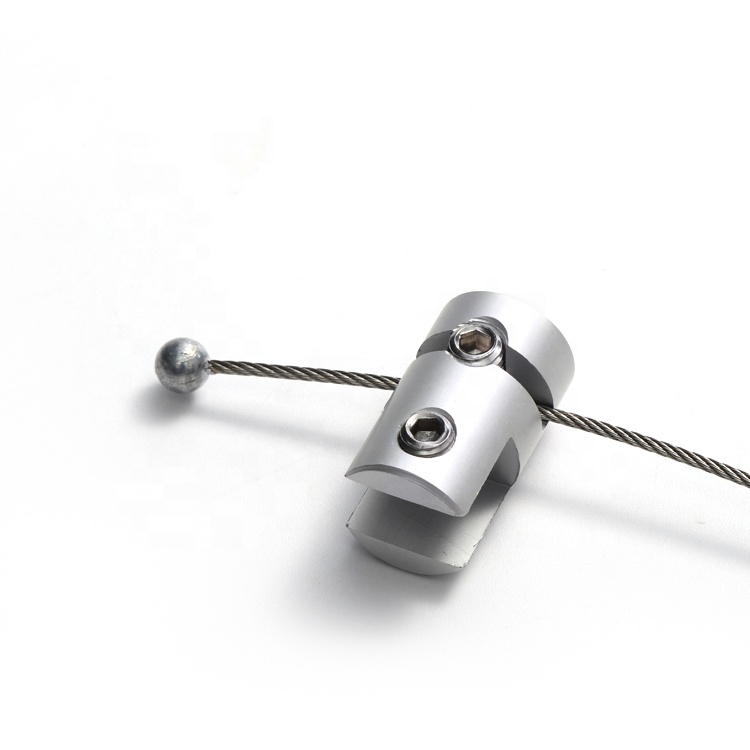 Алюминиевая рамка для фотографий на заказ, рекламная световая рамка, стеклянная вешалка, система захвата кромок, кабельный зажим для подвешивания кабеля