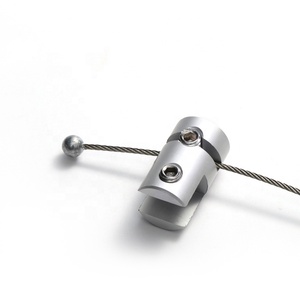 Tùy Chỉnh Nhôm Khung Ảnh Quảng Cáo Ánh Sáng Hộp Kính Móc Áo Cạnh Hệ Thống Cáp Kẹp Cho Treo Cáp Inch Metric - Product Image 1