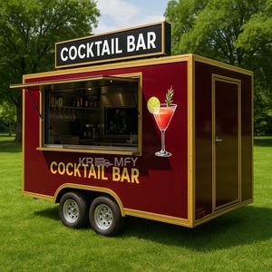 Mobile Coffee Carts and Trailers Fully Equipped <b>Pizza</b> Ice Cream Van Hot Dog Barbecue Trailer Food Truck with Full Kitchen - Product Image 4