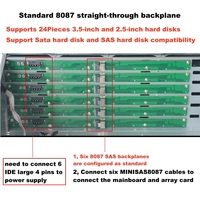 Casing Server Industri 4U, Casing Hot Swap 4U24 Disk, Penyimpanan NVR Industri, NAS 4U, Casing Server GPU