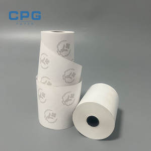 Papier de reçu pour carte de crédit 55 g/m² de haute qualité pour les terminaux de paiement par carte de crédit et les reçus de point de vente, personnalisé en usine - Product Image 1