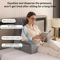 Coussin de lecture léger OEKO pour lire ou regarder en position assise au lit, coussin de dossier en mousse à mémoire de forme pour se détendre