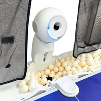 Robot Tenis Meja Pintar Kontrol APP Mesin Pelontar Bola Ping Pong Otomatis Perangkat Latihan Portabel untuk Lapangan Rumah