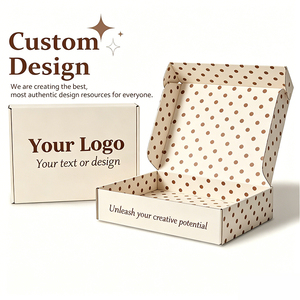 Personnalisez votre propre boîte pour produits – Boîte d'emballage plate imprimée en couleur pour petites entreprises – Boîtes d'expédition bleues en carton ondulé découpées à l'emporte-pièce - Product Image 1