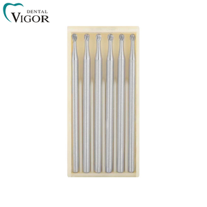 Kit de 6 fraises dentaires en carbure HP pour polissage chirurgical, pour pièces à main haute/basse vitesse de laboratoire - Product Image 4