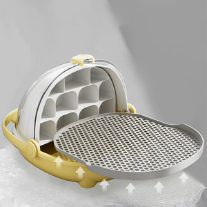 Bandeja de cría de gusanos de seda apilable portátil Contenedor de vivero de plástico duradero para sericultura a pequeña escala - Product Image 3