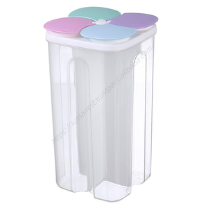 Conteneurs de stockage alimentaire en plastique pour cuisine, vente en gros, pour céréales, nouilles, thé, boîte de conservation hermétique avec couvercle - Product Image 3