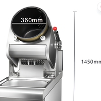 SEMIKRON Machine à Frire Commerciale Automatique Rotative à 360 Degrés en Acier Inoxydable, Luxe, Gaz et Électrique, avec Minuteur et Démarrage à une Touche