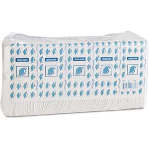 Servilletas de Cóctel GEN, Papel Airlaid de 1 Capa, Absorbentes e Impresas, 9w X 9d, Blancas, 500 por Paquete, 8 Paquetes por Caja - Product Image 1