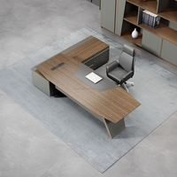 Bureau de direction de la série Guanhe GH-01, mobilier de bureau moderne, OEM/ODM, taille, couleur et logo personnalisés