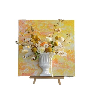 Pintura <span class=keywords><strong>al</strong></span> óleo francesa 3D de bricolaje con <span class=keywords><strong>flores</strong></span> preservadas-ilustraciones florales elegantes <span class=keywords><strong>para</strong></span> la decoración del hogar y comercial - Product Image 5