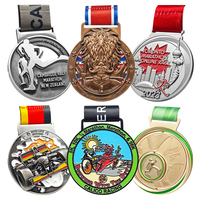 Cinta Personalizada con Logotipo de Maratón, Fútbol, Pickleball, Taekwondo, Natación, Karate, Deportes Modernos de Aleación de Zinc