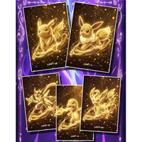 Carte 3D en métal PY, personnage d'anime Pokémon, œuvre d'art, fan art, objet de collection, cadeau, présentoir haut de gamme, vente en gros et au détail, jeu de société