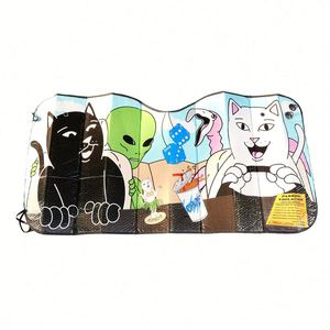 Parasol de Burbuja con Protección UV, Personalizable con su Logotipo, Plegable y Retráctil, para Ventana Delantera de Coche - Product Image 1