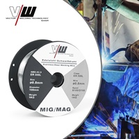 Kawat Las VECTOR MIG MAG Cored Wire 0.8 / 0.9/1.0mm 1kg 5kg D100 Roll Tanpa Gas untuk Mesin Las STAHL WERK ER308L
