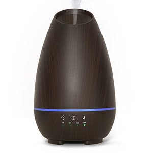 Difusor de aceite esencial táctil de 500ml con humidificador eléctrico de diseño de madera elegante para el hogar o la oficina enchufe de EE. UU. - Product Image 1