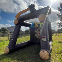 Jeu de lancer de hache gonflable pour adultes et enfants, jeu de fléchettes à hache pour le plaisir en plein air, jeux gonflables de carnaval