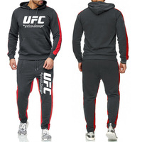 SR-XC004 थोक शरद ऋतु सर्दियों मोटी tracksuit पुरुषों sportwear के लिए दो टुकड़े प्लस आकार हूडि और जहां जॉगिंग सूट सेट