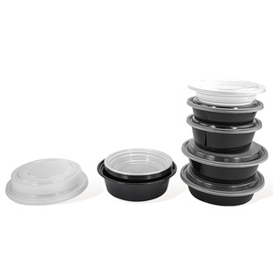 Recipiente Redondo Americano Desechable para Llevar Comida, con Tapa, Apto para Microondas, Contenedor para Comida Rápida - Product Image 3