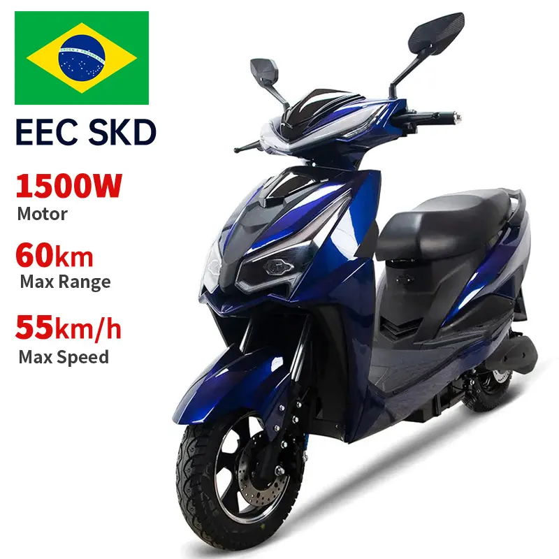 Brasilien heiß verkaufen 1500W Elektro moped 60KM Elektro sport Motorrad China Zweirad Elektro roller für Erwachsene