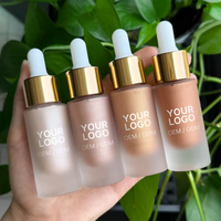 Nouvelles gouttes de surligneur liquide, sérum éclat naturel haute brillance, illuminateur scintillant pour le visage et le corps, marque privée OEM
