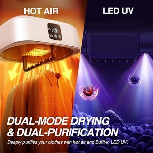 Secadora de Ropa Portátil Plegable de 600W, Tendedero Inteligente, Máquina Secadora Colgante, Secadora Eléctrica de Aire Caliente para Viajes con Temporizador - Product Image 5