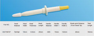 Brosse de prélèvement stérile pour le transport d'échantillons médicaux, écouvillon cervical pour femmes, test HPV, examen gynécologique - Product Image 5