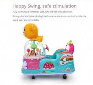 Wholesale Coin Operated Kiddie Rides Game <b>Machine</b> Cartoon Bear Swing Game <b>Machine</b> - Product Image 5