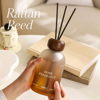 Diffuseur de parfum en verre personnalisé et économique avec bâtonnets en rotin, désodorisant longue durée pour voiture et salle de bain