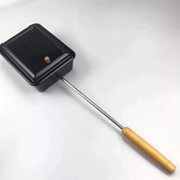 Mini machine à popcorn en métal écologique, appareil manuel domestique pour faire des pop-corn, petit appareil à popcorn, compatible four