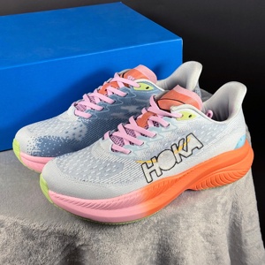 Chaussures de course HOKAS Mach 6 pour hommes, design à semelle épaisse et amortissante, chaussures de sport légères pour femmes, chaussures de marche printemps-été - Product Image 1