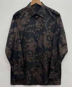 Camisa de Moda Masculina Personalizada ODM OEM, Camisa Estampada con Estampado en Caliente, Manga Larga, Solapa, Estilo Cardigan Holgado, Camisa Informal Retro para Hombre - Product Image 2