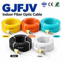 Câble optique intérieur GJFJV en fibre aramide, monomode et multimode, 2 à 24 fibres, pour ODF, distribution de bureau et de bâtiment