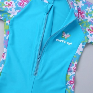 Traje de Baño de Una Pieza con Estampado Floral para Niñas de 3 a 12 Años, para Natación Competitiva, Surf, Esquí Acuático - Product Image 4