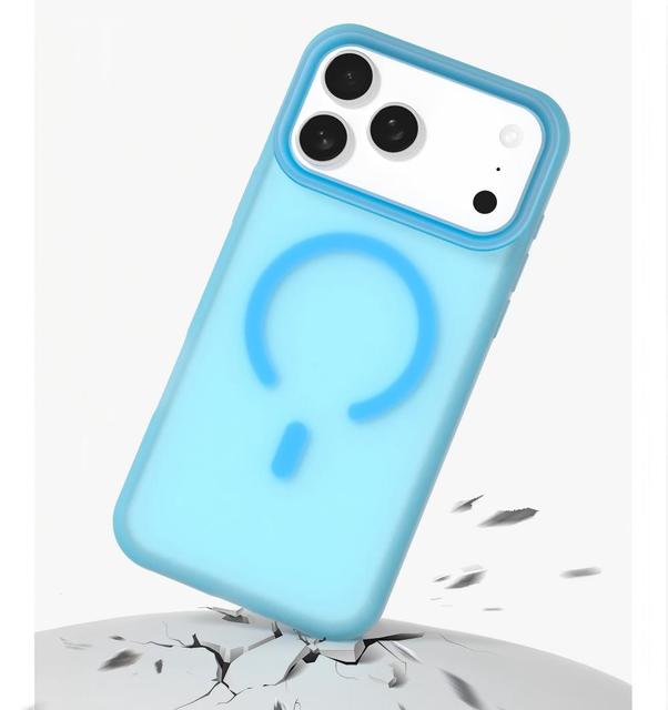 Silicon Matte Strong Magnetic Mobile Cover for iphone 17 18 Pro Shockproof Wireless Charging Phone Case for iPhone 16 15 14 Pro