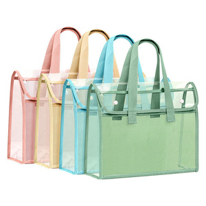 Bolsa de PVC Transparente Tamaño A4, Impermeable y Duradera, Organizador de Documentos para Estudiantes con Compartimento Interior - Product Image 5